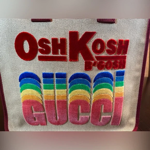 New Authentic Gucci Logo Multicolor Tote Bag - Picture 3 of 11